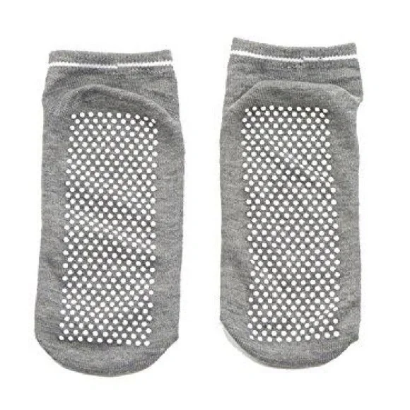 Cloud Force 10 Pack Gray Yoga Socks Barre Pilates - Picture 4 of 6